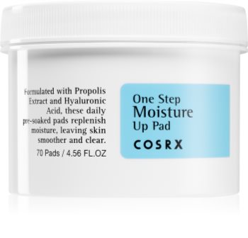 Cosrx One Step Moisture Eksfolierende bomuldspads med fugtgivende virkning