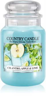 Country Candle Cilantro, Apple & Lime aроматична свічка