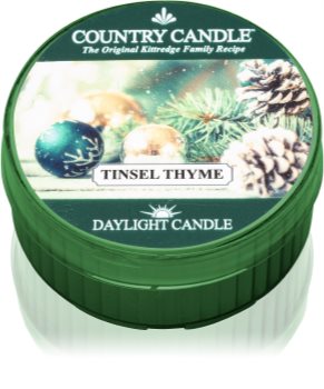 Country Candle Tinsel Thyme arbatinė žvakė