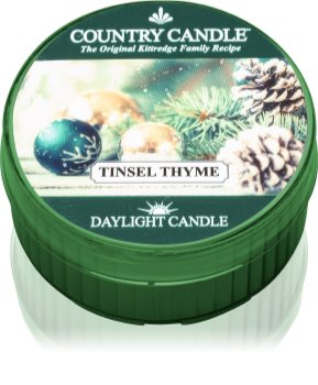 Country Candle Tinsel Thyme čajová svíčka