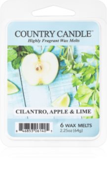 Country Candle Cilantro, Apple & Lime cera para lámparas aromáticas