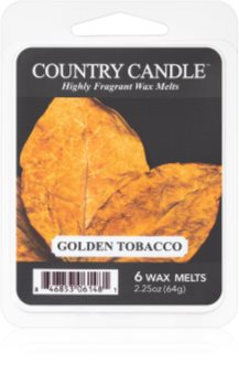 Country Candle Golden Tobacco tartelette en cire