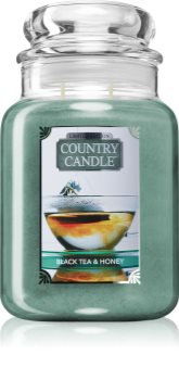 Country Candle Black Tea & Honey illatos gyertya