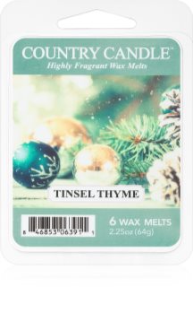 Country Candle Tinsel Thyme κερί για αρωματική λάμπα