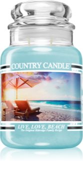 Country Candle Live, Love, Beach scented candle