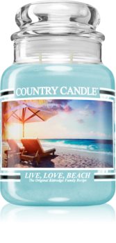 Country Candle Live, Love, Beach vela perfumada