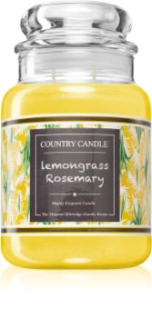 Country Candle Farmstand Lemongrass & Rosemary vonná sviečka