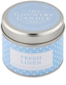 Country Candle Fresh Linen vonná svíčka v plechovce