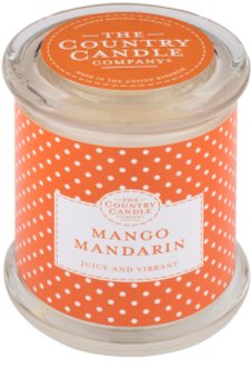 Country Candle Mango Mandarin vela perfumado em vidro com tampa
