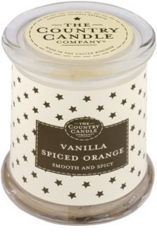 Country Candle Vanilla Spiced Orange vonná svíčka ve skle s víčkem