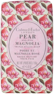 Crabtree & Evelyn Pear & Pink Magnolia jabón sólido con efecto humectante