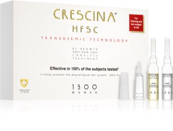 Crescina Transdermic 1300 Re-Growth and Anti-Hair Loss hårvækstbehandling mod hårtab Til kvinder
