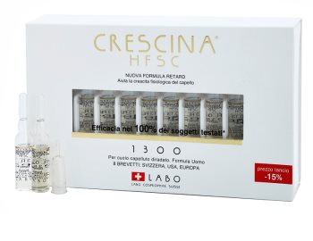 Crescina HFSC 1300 ampolla para la caída del cabello avanzada para hombre