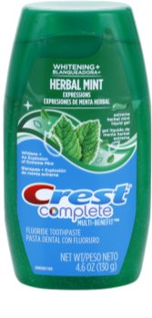 Crest Complete Herbal Mint Whitening+ gel dentífrico
