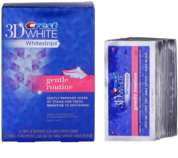 crest 3d white whitestrips gentle routine