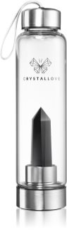 Crystallove Bottle Black Obsidian butelka na wodę