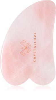 Crystallove Rose Quartz Gua Sha Plate attrezzi per i massaggi