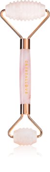 Crystallove 3D Rose Quartz Teeth Roller rulou de masaj facial