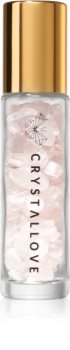 Crystallove Rose Quartz Oil Bottle Kristalleja sisältävä roll-on