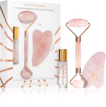 Crystallove Quartz Beauty Set Rose sada pro péči o pleť