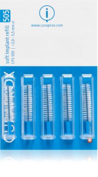 Curaprox Soft Implantat CPS náhradní mezizubní kartáčky na čištění implantátů 5 ks