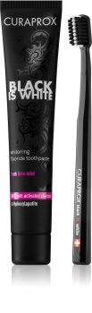 Curaprox Black is White Ensemble de soins dentaires I.