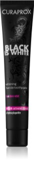 Curaprox Black is White dentifrice blanchissant au charbon actif et à l'hydroxyapatite