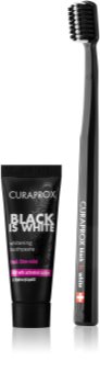 Curaprox Black is White Mutes dobuma kopšanas komplekts