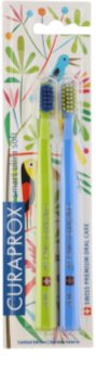 Curaprox 7600 Smart Ultra Soft Jungle Edition escovas de dentes 2 unidades para crianças