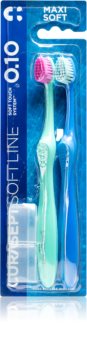 Curasept Softline 0.10 Maxi Soft 2Pack οδοντόβουρτσα 2 τεμ