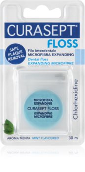Curasept Dental Floss Expanding Microfibre специальная зубная нить с антибактериальными добавками
