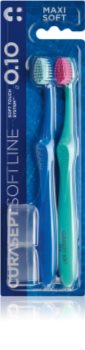 Curasept Softline 0.10 Maxi Soft 2Pack dantų šepetėlis 2 vnt.