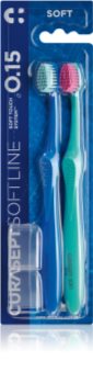 Curasept Softline 0.15 Soft 2pack Tandbørste 2 stk