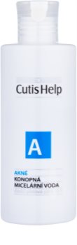 CutisHelp Health Care A - Acne eau micellaire au chanvre 3 en 1 pour peaux à problèmes, acné