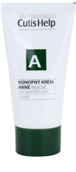 CutisHelp Health Care A - Acne kenderes éjszakai krém problémás és pattanásos bőrre