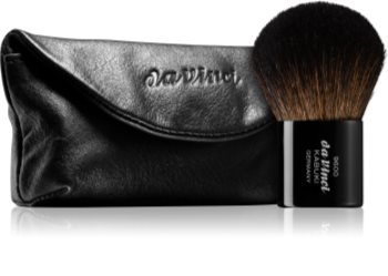 da Vinci Kabuki pinceau à poudre + trousse en cuir