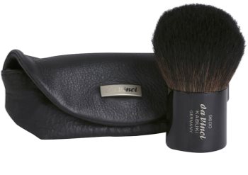da Vinci Kabuki pinceau à poudre + trousse en cuir