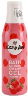Dairy Fun Strawberry kremowy żel pod prysznic i do kąpieli