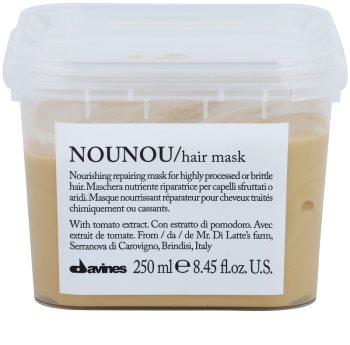 Davines NouNou máscara nutritiva para cabelos danificados e quimicamente tratados