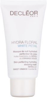 Decléor Hydra Floral White Petal Feuchtigkeitsspendende und Hautperfektionierende Schlaf-Maske