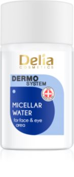 Delia Cosmetics Dermo System lozione micellare detergente contorno occhi e labbra 3 in 1