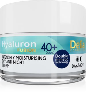 Delia Cosmetics Hyaluron Fusion 40+ intensive feuchtigkeitsspendende Creme gegen Falten