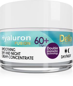 Delia Cosmetics Hyaluron Fusion 60+ Anti-Faltencreme zur Erneuerung der Hautdichte