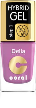Delia Cosmetics Coral Nail Enamel Hybrid Gel verniz de gel para unhas