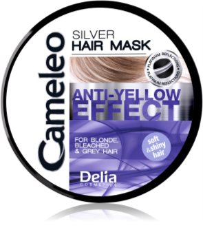 Delia Cosmetics Cameleo Silver haj maszk semlegesíti a sárgás tónusokat