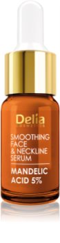 Delia Cosmetics Professional Face Care Mandelic Acid Glättendes Serum mit Hyaluronsäure für Gesicht, Hals und Dekolleté