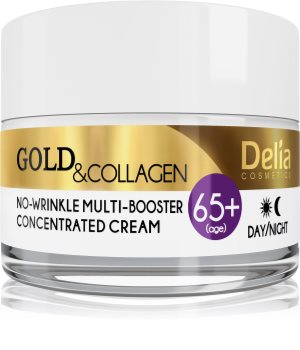 Delia Cosmetics Gold & Collagen 65+ Anti-Faltencreme mit regenerierender Wirkung