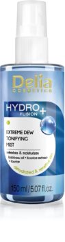 Delia Cosmetics Hydro Fusion + bőr tonizáló permet hidratáló hatással