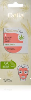 Delia Cosmetics Botanical Flow Hemp Oil umirujuća maska za lice za osjetljivu i nadraženu kožu lica