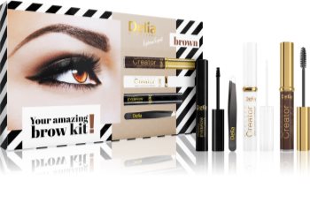 Delia Cosmetics Eyebrow Expert Brown ajándékszett IV. (szemöldökre) hölgyeknek